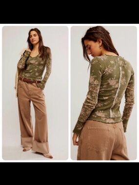 We The Free Small Clover Thermal Shirt